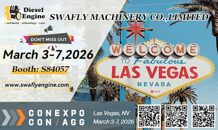 Invitasjon til SWAFLY MACHINERY på CONEXPO-CON/AGG 2026 (Las Vegas)