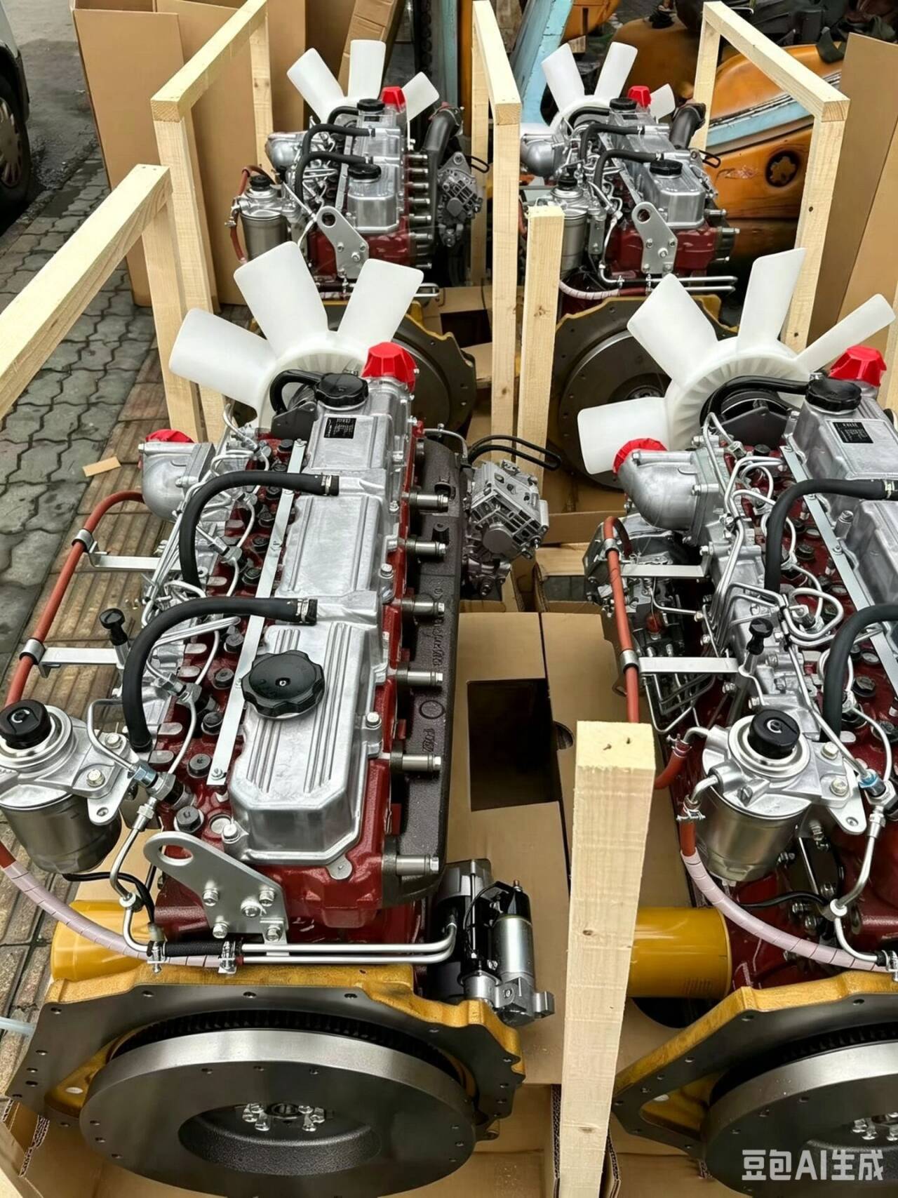 Mitsubishi S4S & S6S dieselmotorer på lager — for gaffeltrucker, minilastere og feiemaskiner